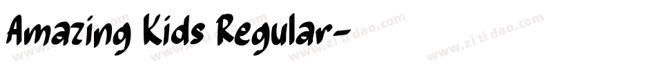 Amazing Kids Regular字体转换
